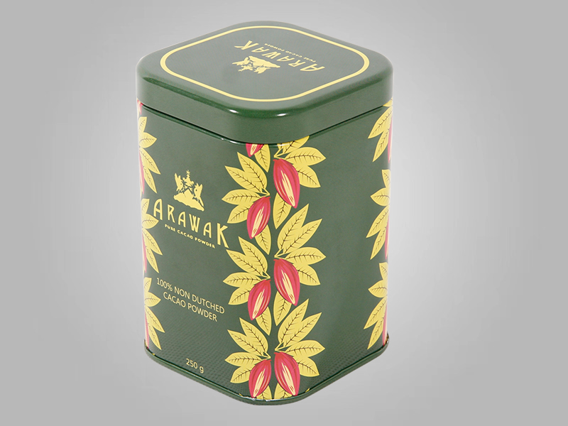 80*80*118mm茉莉花茶叶罐空罐密封储存半斤一斤装金属马口铁铁盒